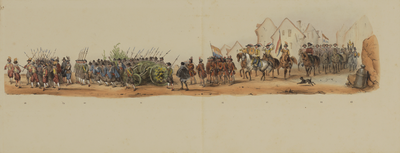 29054 Maskerade van de studenten van de Utrechtse hogeschool ter gelegenheid van het tweede eeuwfeest van de ...